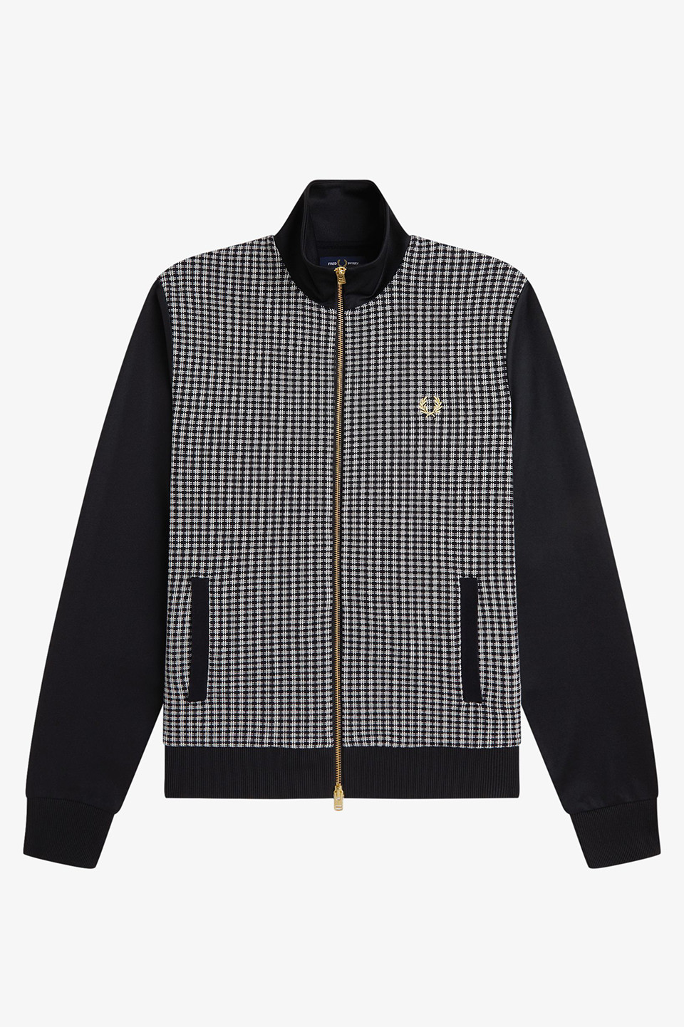 Knitted Front Track Jacket(S 102：BLACK): | FRED PERRY JAPAN