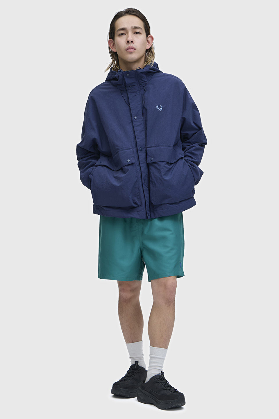 Cropped Ripstop Parka(S X86：TENNIS BLUE): | FRED PERRY JAPAN