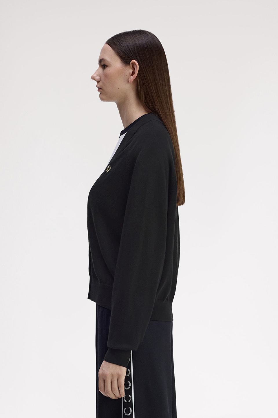 V-Neck Cardigan(10 102：BLACK): | FRED PERRY JAPAN | フレッド