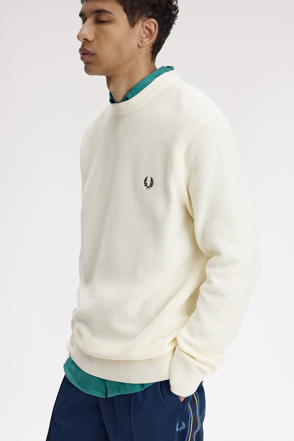 Textured Jumper(S 560：ECRU): | FRED PERRY JAPAN | フレッドペリー