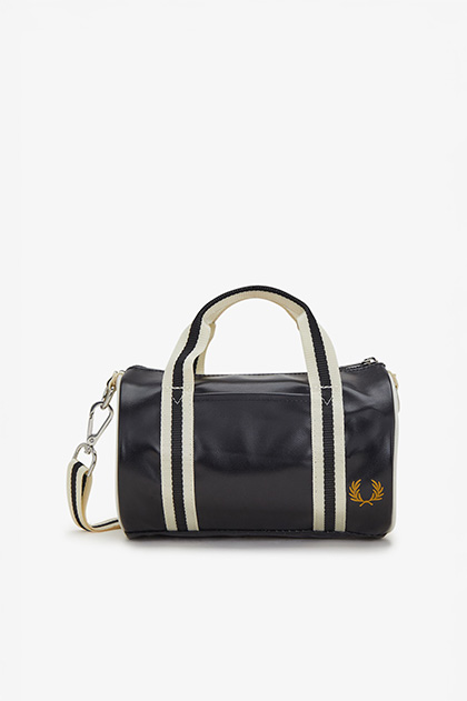 Classic Mini Barrel Bag(1SZ D57：BLACK / ECRU): | FRED PERRY JAPAN