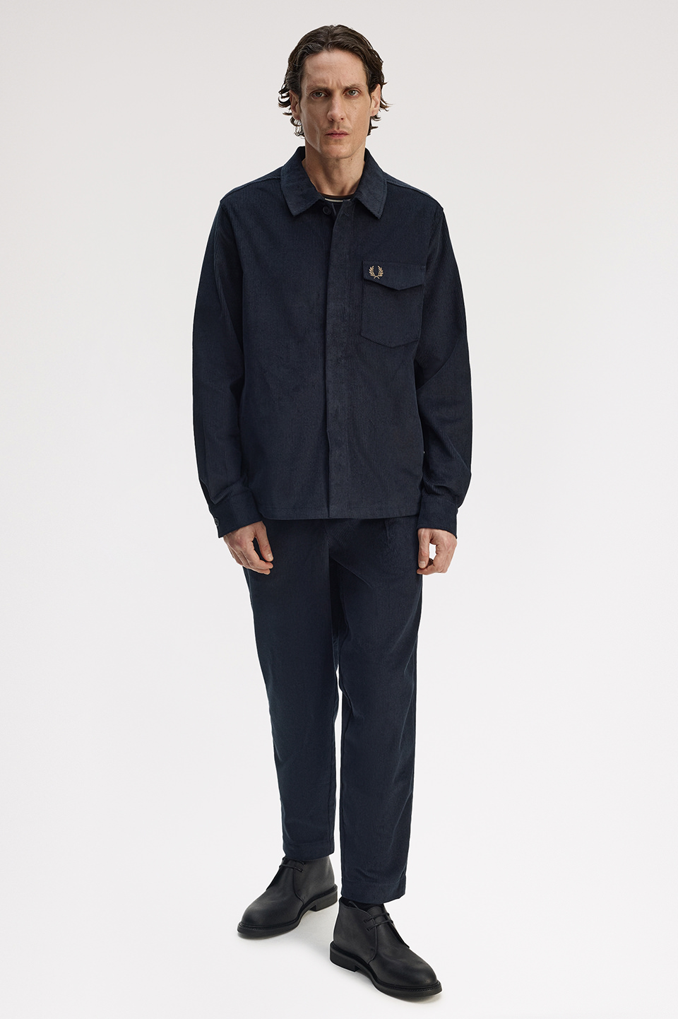 Corduroy Overshirt(M 608：NAVY): | FRED PERRY JAPAN | フレッド