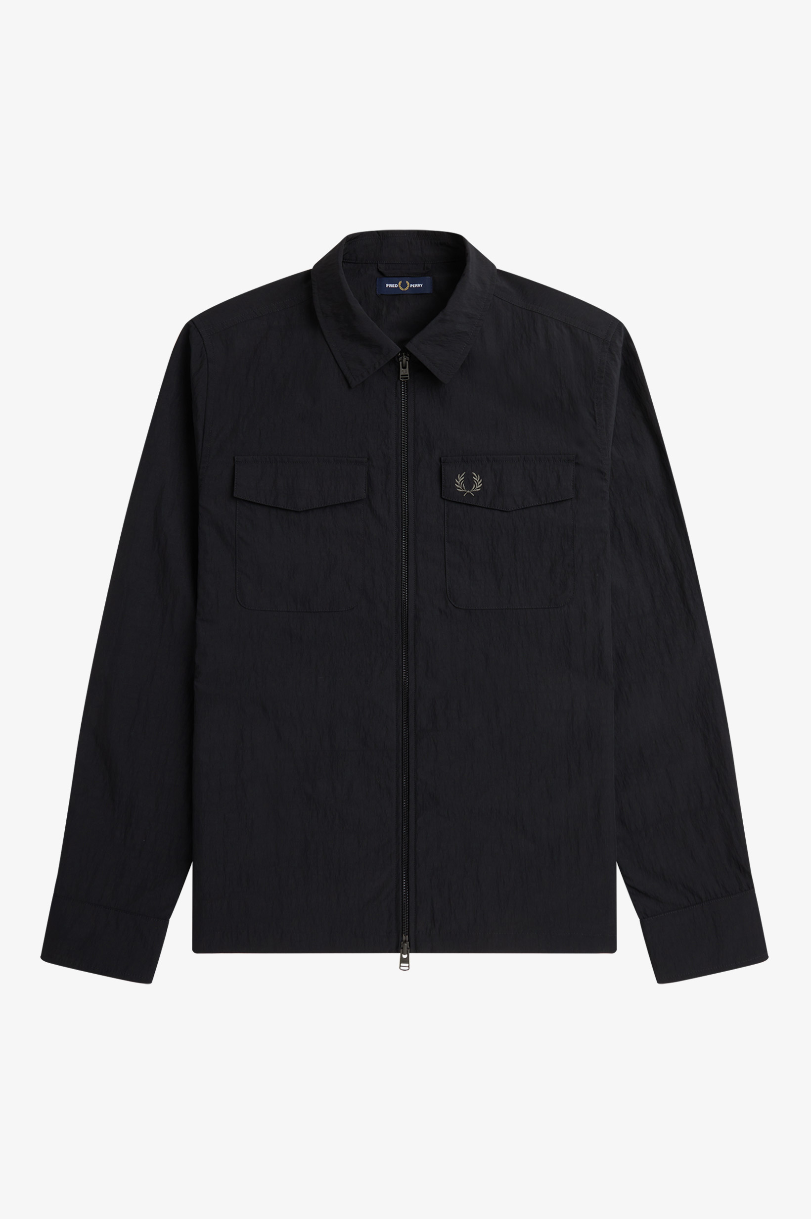 Zip Through Overshirt(M 236：BLACK): | FRED PERRY JAPAN | フレッド