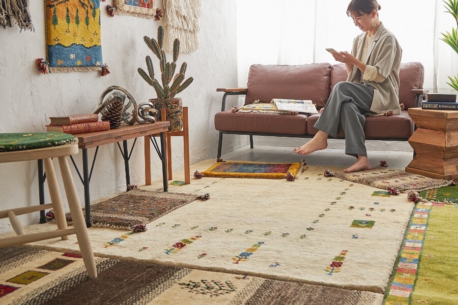 トライバルラグ | オーダーカーペット・ラグのFROM FLOOR