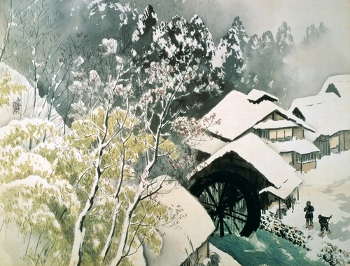 朝雪（雪） | 川合玉堂 | 収蔵品詳細 | 作品を知る | 東京富士美術館