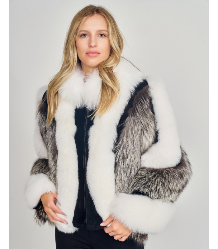 Tricolor Fox Jacket: FurHatWorld