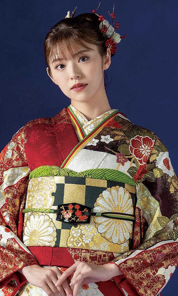 赤白の伝統古典振袖絞り入｜伝統古典 【菊京屋】振袖レンタル 成人式