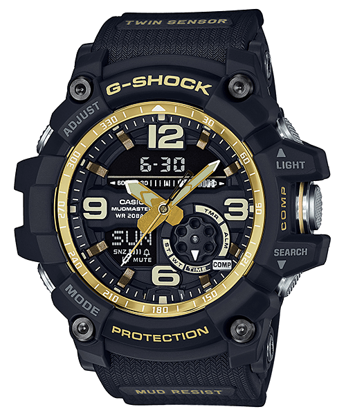 G-Shock GA-1100GB-1A, GG-1000GB-1A, GN-1000GB-1A: Black and Gold