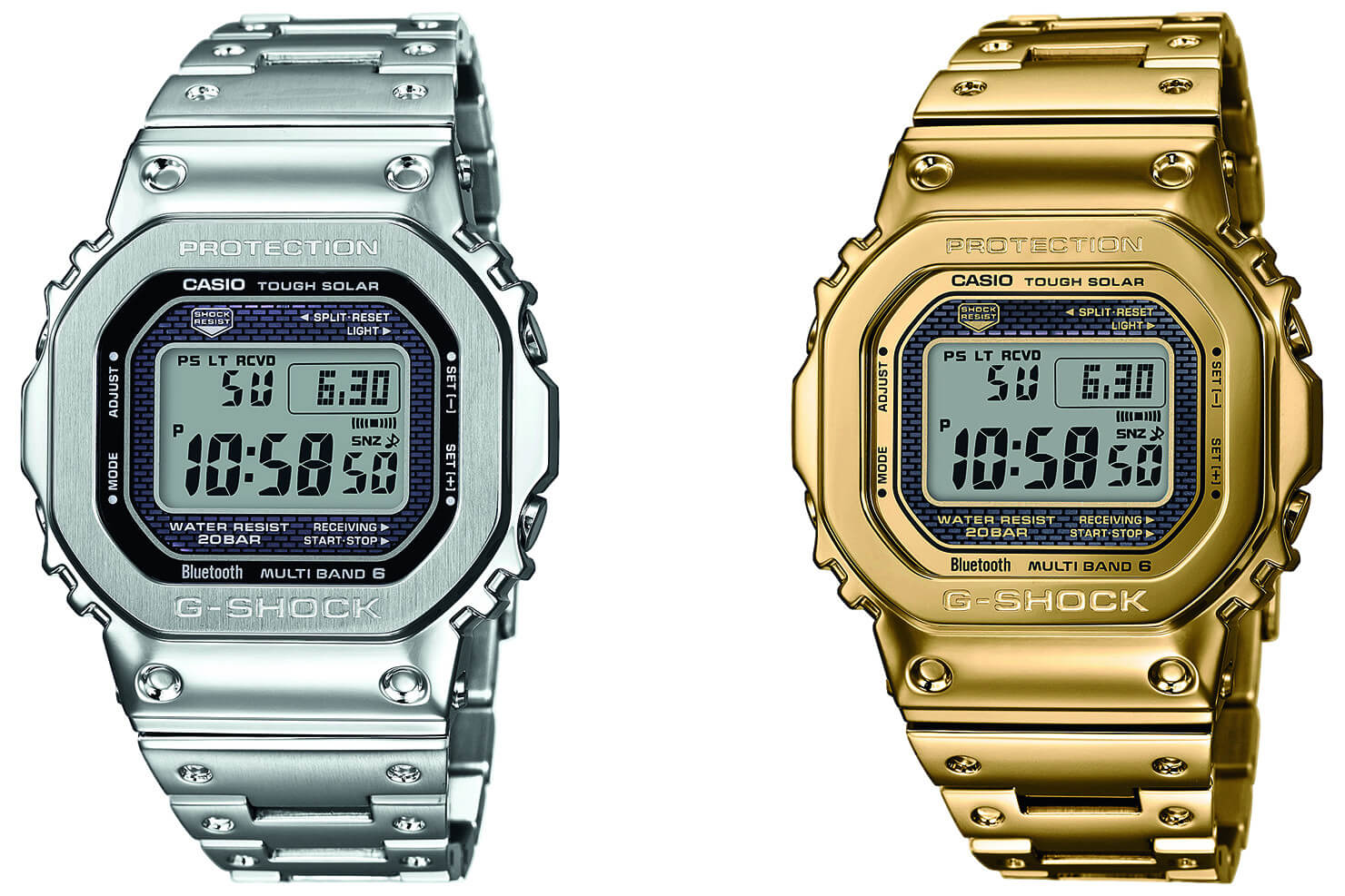 Full-Metal G-Shock GMW-B5000: GMW-B5000D-1 & GMW-B5000TFG-9