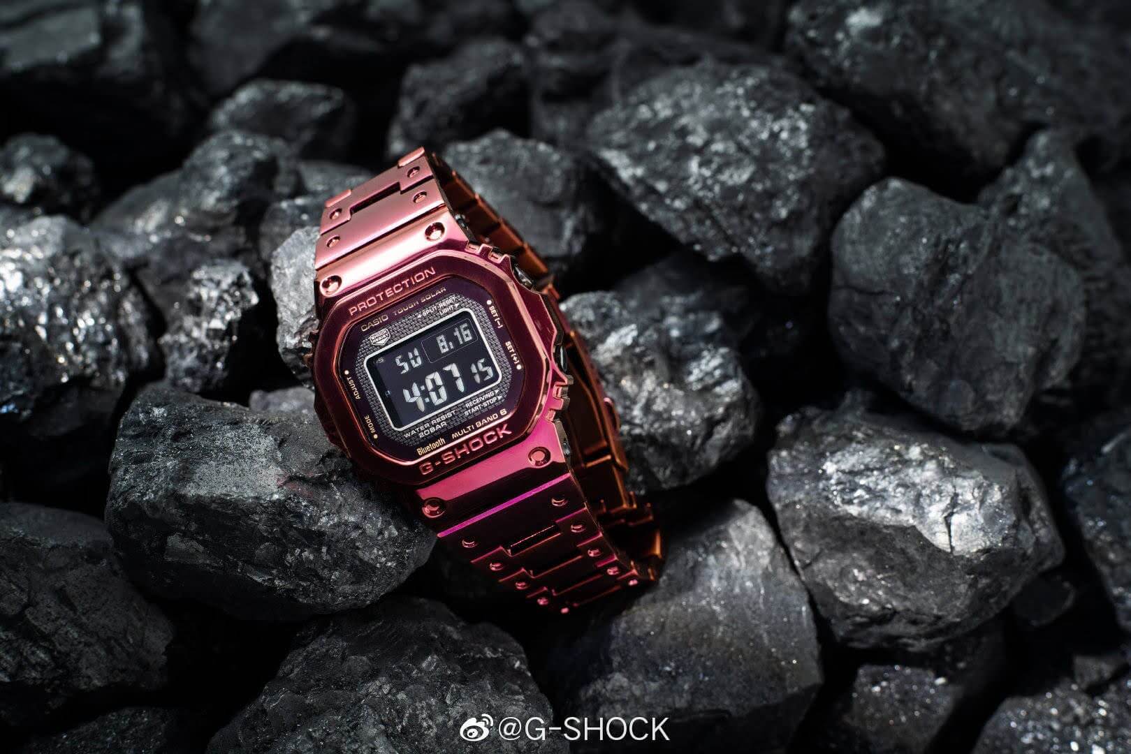 G-Shock GMW-B5000RD-4 Full Metal with Red Ion Plating - G-Central