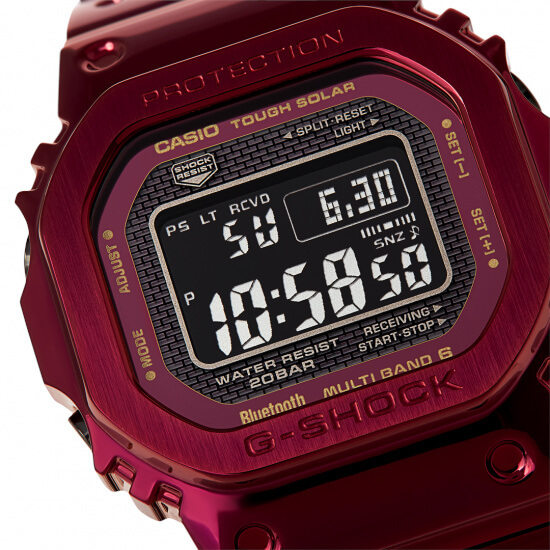 G-Shock GMW-B5000RD-4 Full Metal with Red Ion Plating - G-Central