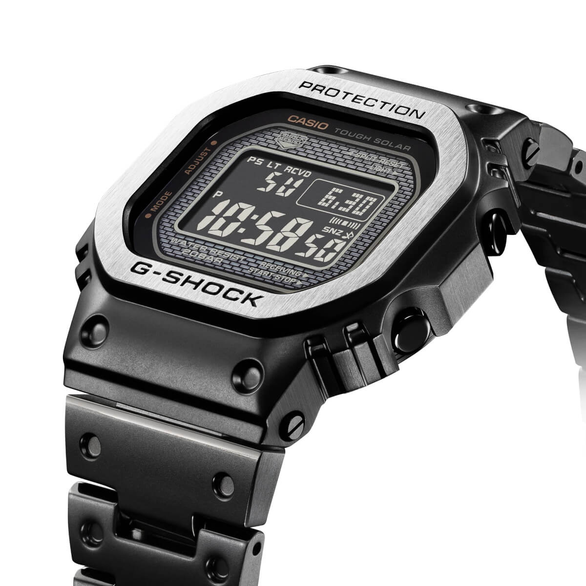 Matte black full-metal G-Shock GMW-B5000MB-1 Multi-Finish - G