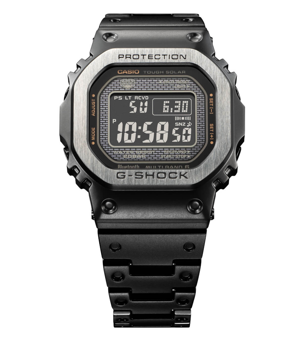 Matte black full-metal G-Shock GMW-B5000MB-1 Multi-Finish - G