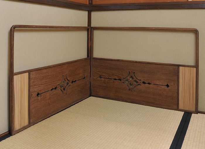 遠州好 桑七宝透し 風炉先屏風 | 古美術ささき