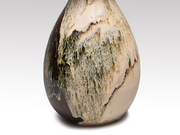 五代 清水六兵衛（作） 瀬戸唐津花瓶 大作 共箱 | 古美術ささき