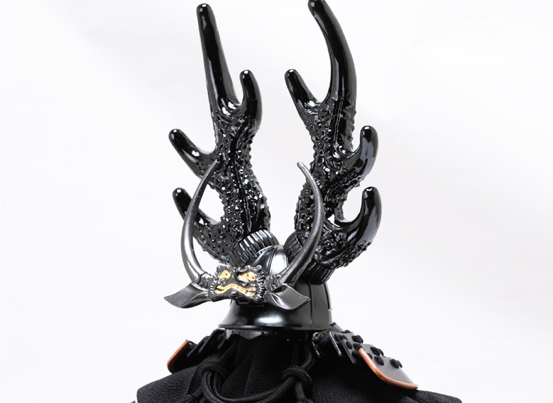 3181本多忠勝公兜（前立獅噛、脇立鹿角牛皮仕立） | 戦国武将鎧兜