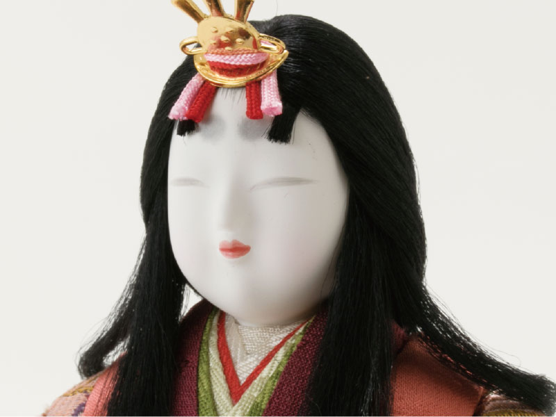 8700木目込人形 折原粋玉作 紫野立雛 | 木目込み人形 | 小木人形