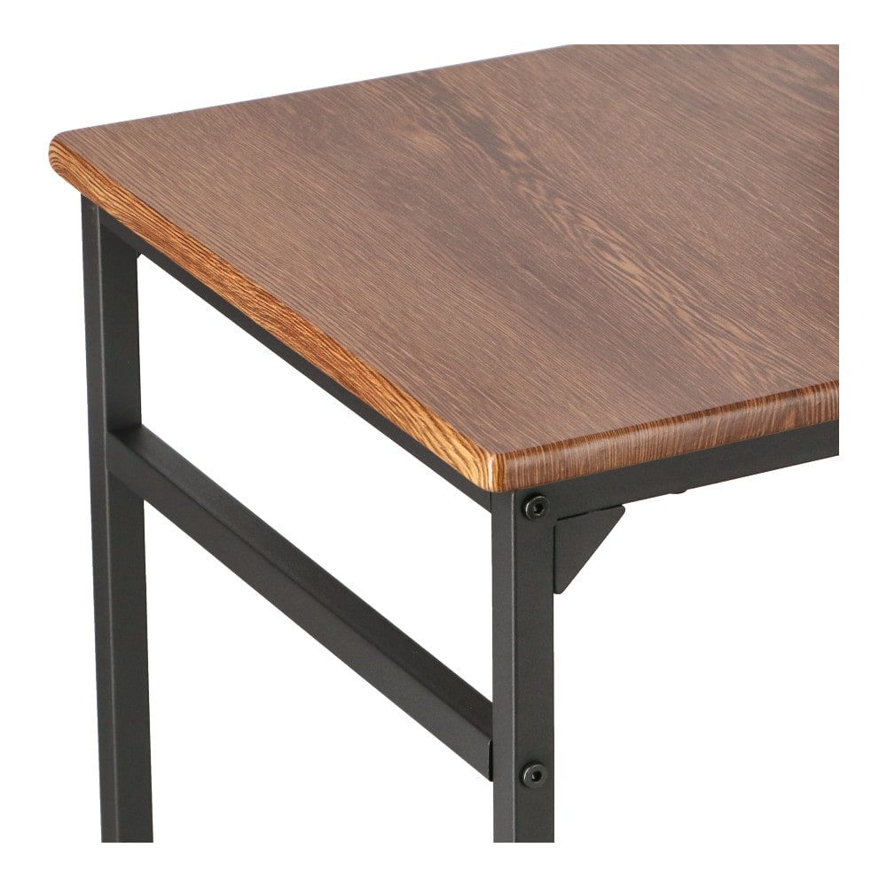 LIFELEX 2人掛け用テーブル＆ チェア3点セット DBR／BK(DBR