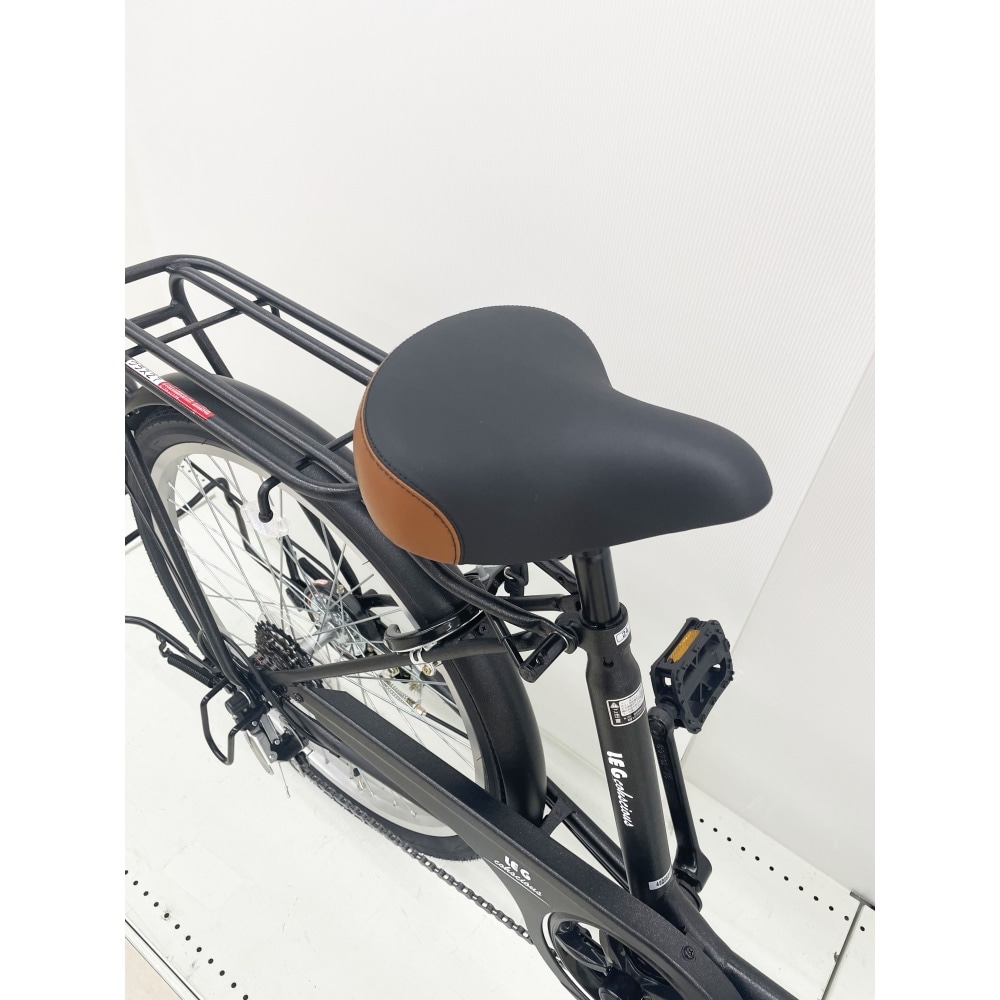 24型軽快車外装6段オートライト ブラック(ブラック): カー・自転車