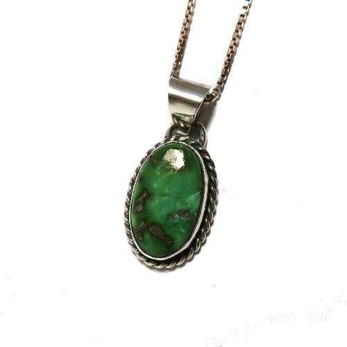 ターコイズペンダント インディアンジュエリー ナバホ族アーチスト