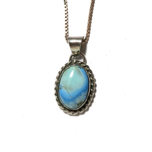 ターコイズペンダント インディアンジュエリー ナバホ族アーチスト