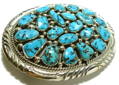 Tommy Moore作 インディアンジュエリー・バックル