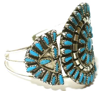 インディアンジュエリー ナバホ族のニードルポイント ブレスレット