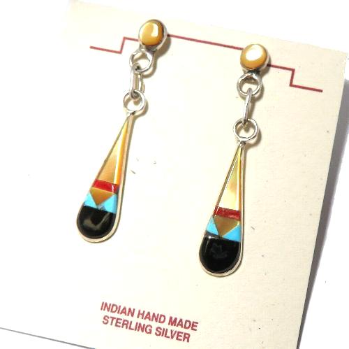 インディアンジュエリー・ズニ族のピアス・イヤリング