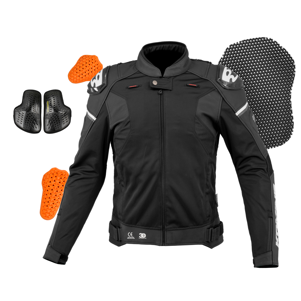 コミネ公式】JK-167 レザーメッシュRスペックジャケット | KOMINE