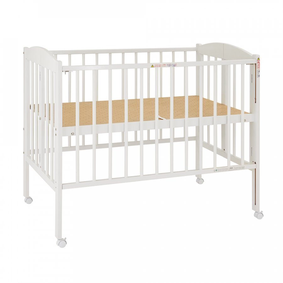 日本製 折りたたみベビーベッド ハイタイプ （ホワイト）」について