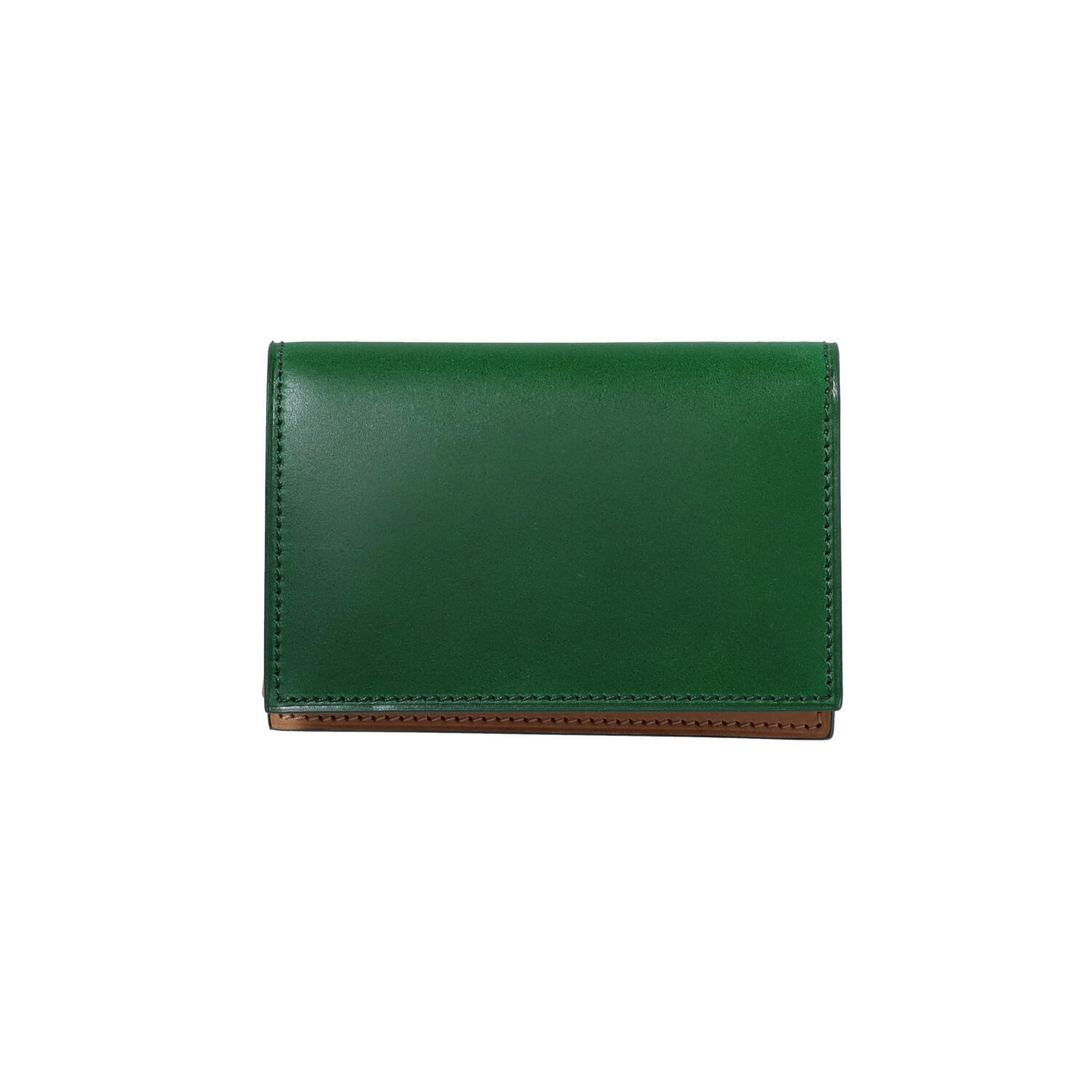 通しマチ 大容量 水染め オイルコードバン 名刺入れ | 株式会社 猪瀬