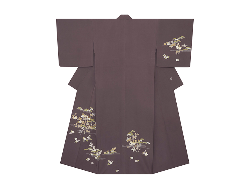 四季の花木模様単衣訪問着 千總製(P21_9240su) 着物紹介