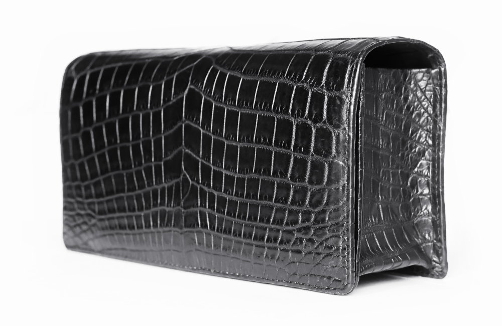 ナイルクロコダイル革 500万円用 長財布 本無双仕立て | 手染め