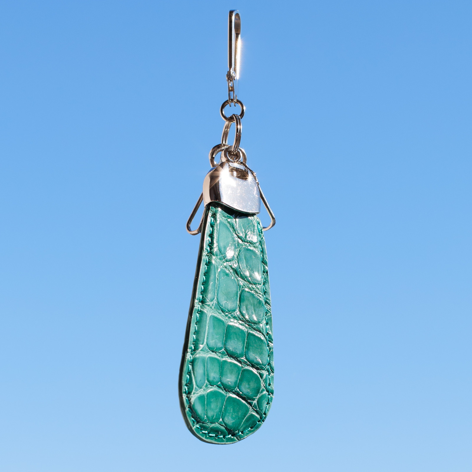 クロコダイル革 ラウンドファスナー 長財布 スリム | 手染め