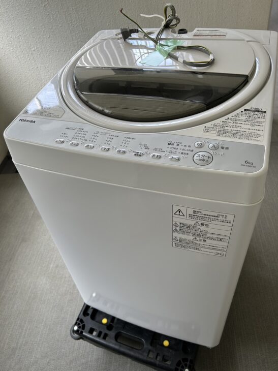 単身者様に人気！東芝 洗濯機 AW-6G6 2018年製を無料引取 江東区にて