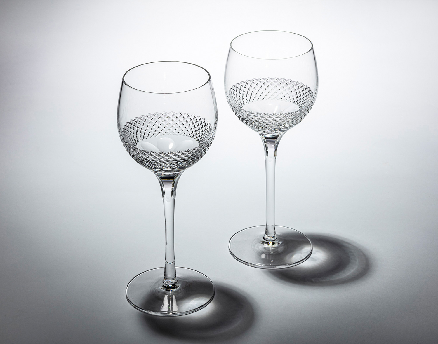 江戸切子 ペアワイングラス＜帯＞ | カガミクリスタル