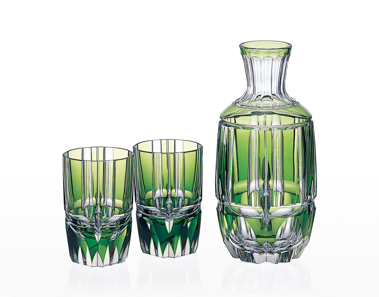 江戸切子 酒器揃＜竹の膳＞ | カガミクリスタル