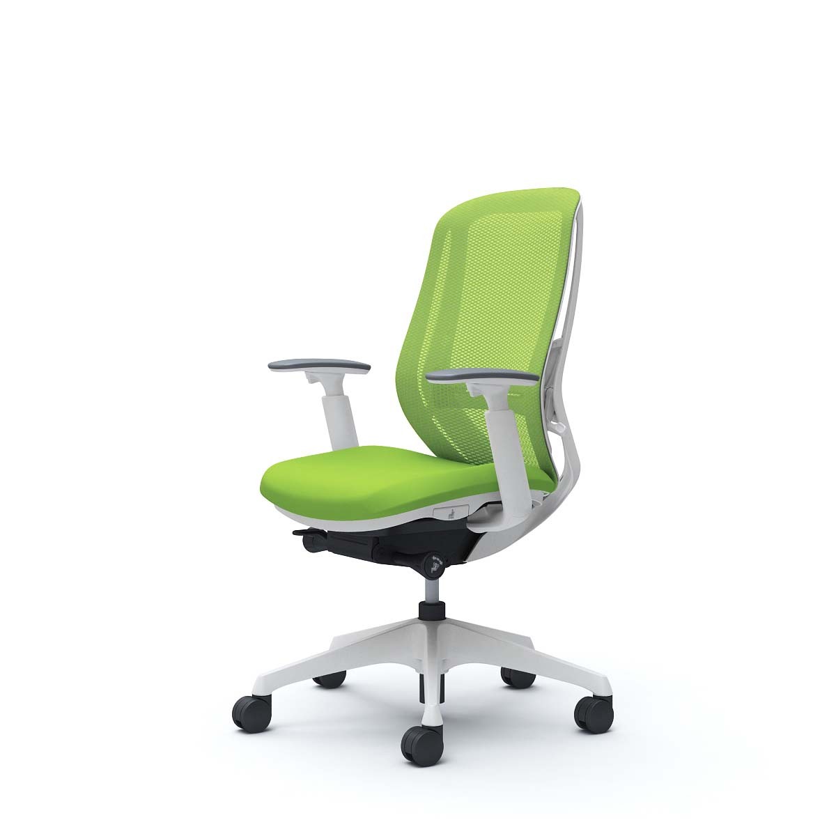 2017年製】オカムラ オフィスチェア ルーチェ 肘付き ブラウン 【公式