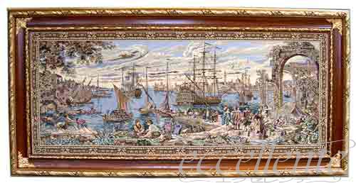 イタリア製ゴブラン織額絵