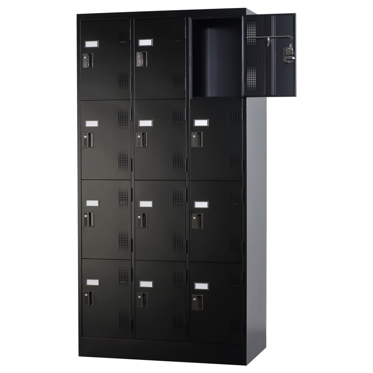 ダイヤル式 3列4段12人用ロッカー TLKシリーズ 幅900 奥行515 高さ1790