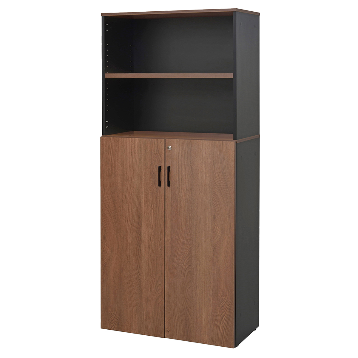 ジェイ 可動棚ハイシェルフ 共通扉付き 幅820 奥行424 高さ1850 本棚