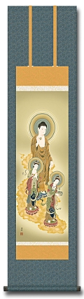 阿弥陀三尊仏 - 掛け軸（掛軸）販売通販なら掛け軸総本家