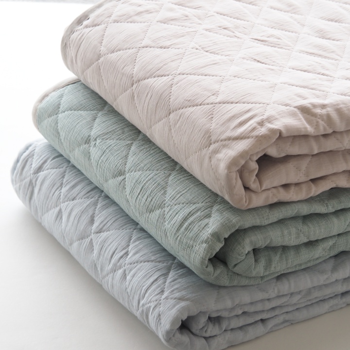 Omi Linen Pad | 近江ちぢみ本麻敷きパッド -ベージュ- | 京都亀岡・匠