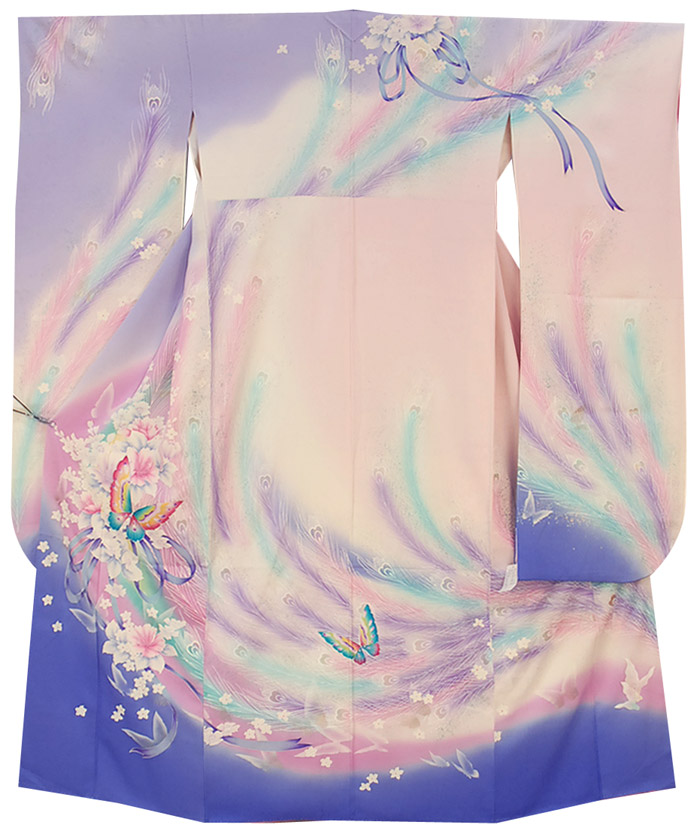 秋山庄太郎監修・正絹振袖着物の写真