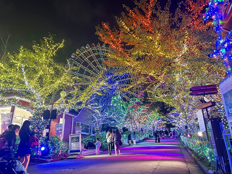 街が輝くイルミネーション よみうりランド ジェルミネーション（川崎