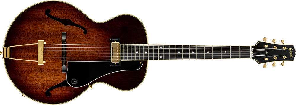 Grecoよりトラディショナルなスタイルのピックアップ搭載アーチトップ