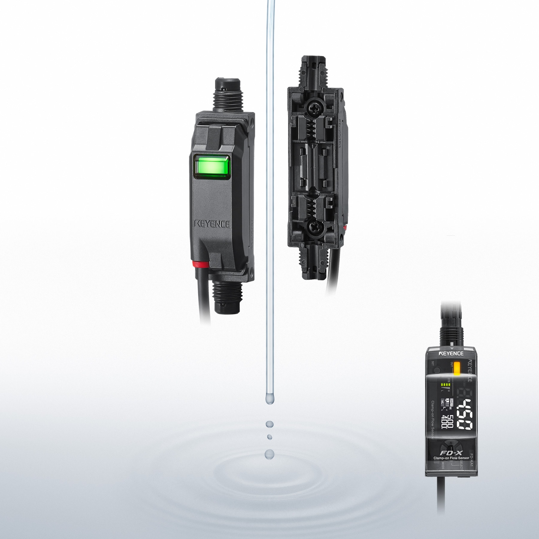 Clamp-on Micro Flow Sensor - FD-X series | KEYENCE America