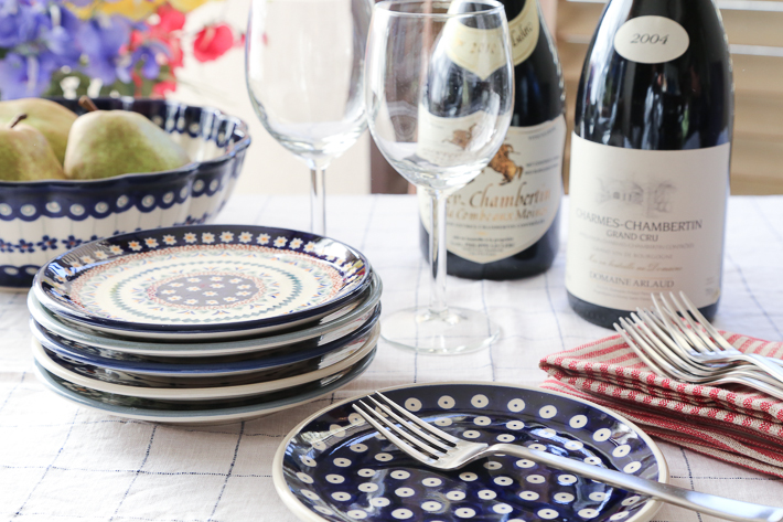 丸皿−ポーリッシュポタリー(ポーランド食器)