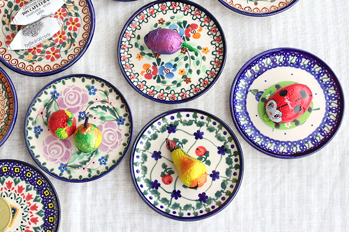 平皿φ10cm・ポーリッシュポタリー(ポーランド食器)