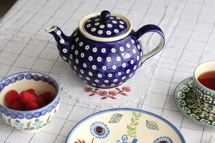 ティーポット・ポーリッシュポタリー(ポーランド食器)